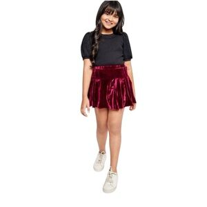 Zara Velvet Maroon Skirt